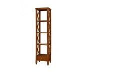 Этажерка (satin furniture) коричневый 47x190x36 см.