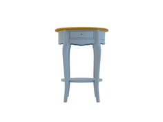 Овальный столик leontina (etg-home) голубой 55.0x72.0x43.0 см.