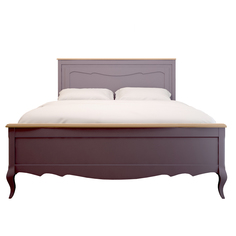 Двуспальная кровать leontina lavanda (etg-home) фиолетовый 160.0x120.0x200.0 см.