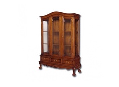 Витрина (satin furniture) коричневый 136x205x50 см.