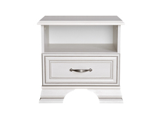Тумба прикроватная tiffany (анрэкс) белый 49x47.9x37 см.