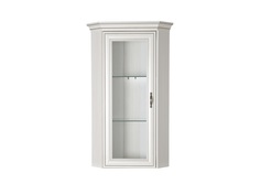 Шкаф с витриной tiffany (анрэкс) белый 51.8x122.0x51.8 см.