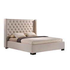 Мягкая кровать newport lux (myfurnish) бежевый 183.0x137.0x212.0 см. M&L