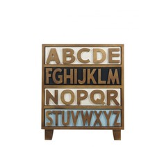 Комод alphabeto birch (etg-home) коричневый 60x70x35 см. ​Cosiness