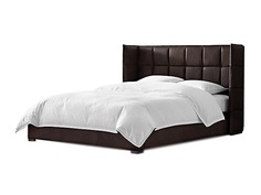 Мягкая кровать cube 160*200 (myfurnish) коричневый 180x100x215 см.