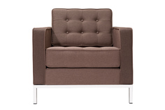 Кресло knoll (myfurnish) коричневый 83x80x80 см.