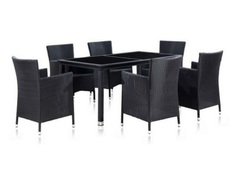 Комплект мебели (bigarden) черный 160x75x90 см.