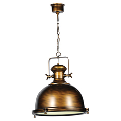 Подвесной светильник (loft) бронзовый 90x40 см.