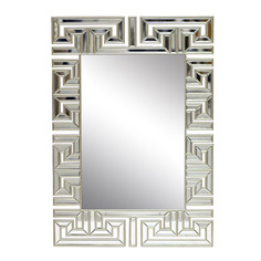 Зеркало meander (garda decor) серый 73x106 см.