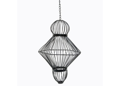 Декоративный подвесной элемент «фонарь №1» (object desire) черный 25.0x38.5x22.0 см.