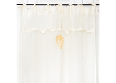 Штора «вечная любовь» (object desire) бежевый 140x280 см.