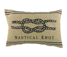 Подушка с морским узлом "Nautical Knot Natural" DG