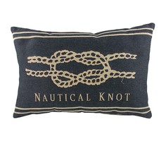 Подушка с морским узлом "Nautical Knot Denim" DG