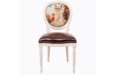 Стул музейный экспонат , версия 18 (object desire) коричневый 50x98x47 см.
