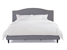 Мягкая кровать cali 160*200 (myfurnish) серый 176.0x130x212 см.