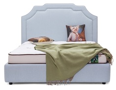 Мягкая кровать lance 160*200 (myfurnish) серый 174.0x130x214.0 см.