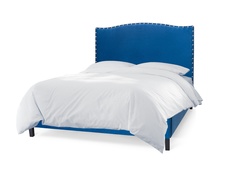 Мягкая кровать icon 160*200 (myfurnish) синий 176.0x130x212 см.