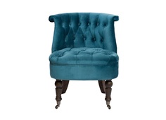 Кресло azzure (garda decor) бирюзовый 46x70x61 см.