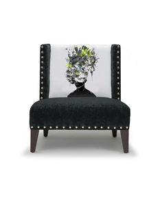Кресло black&amp;white (icon designe) черный 80x107x77 см.