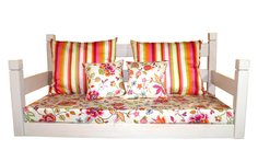 Подвесной диван классика (sofaswing) белый 180x75x80 см.