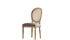 Стул с ротанговым плетением "Louis Rattan side chair" Gramercy