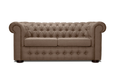 Раскладной диван бергамо (modern classic) коричневый 194x82x91 см.