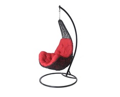 Подвесное кресло wind black (bigarden) красный 81x195x78 см.