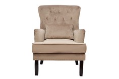 Кресло с подушкой (garda decor) бежевый 77x105x92 см.