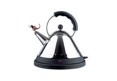 Чайник электрический со свистком tea rex (alessi) черный