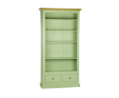 Книжный шкаф-стеллаж (la neige) зеленый 108.0x211.0x38.0 см.