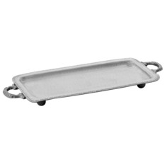 Поднос kelwz (to4rooms) серебристый 37.0x2.5x13.0 см.