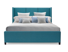 Мягкая кровать boston 160*200 (myfurnish) бирюзовый 186.0x130x212 см.