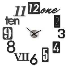 Креативные настенные часы numbra (umbra) черный 7 см.