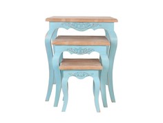 Комплект столиков kira (mak-interior) голубой 55x65x55 см. L Room