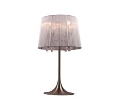 Настольная лампа sutera table (mak-interior) серебристый 64 см.