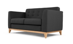 Диван двухместный mendel (ml) черный 154x85x89 см. M&L