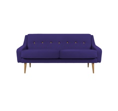 Трехместный диван одри m violet (vysotkahome) фиолетовый 185x85x85 см.