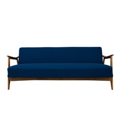 Спальный диван фрида (vysotkahome) синий 215x75x78 см.