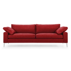 Диван мэдисон l (vysotkahome) красный 230x81x88 см.