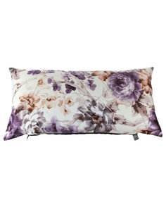 Подушка декоративная "Ноктюри" с шелковой отстрочкой и фиолетовым компаньоном Between Home