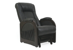 Кресло-гляйдер с карманами (coolline) черный 60x98x93 см.