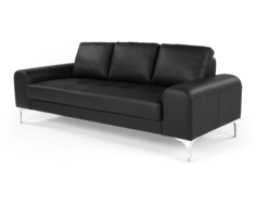 Диван vitto black leather (ml) черный 210x81x92 см. M&L