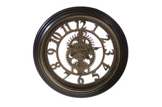 Часы настенные transparent (garda decor) коричневый 5 см.