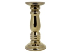 Подсвечник декоративный (farol) золотой 14x30.0 см.