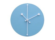 Часы настенные dotty (alessi) голубой 4 см.