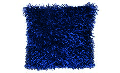 Подушка langflor-teppich in metallic-optik (goezze) синий 50x50 см.