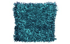 Подушка langflor-teppich in metallic-optik (goezze) бирюзовый 50x50 см.