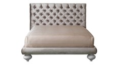 Двуспальная кровать palermo (fratelli barri) бежевый 180x140x220 см.