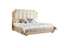 Кровать с решеткой modena (fratelli barri) бежевый 196x150x223 см.