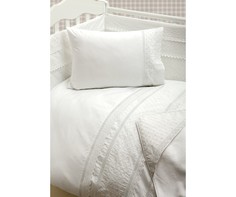 Комплект постельного белья carol (luxberry) белый 100x140 см.